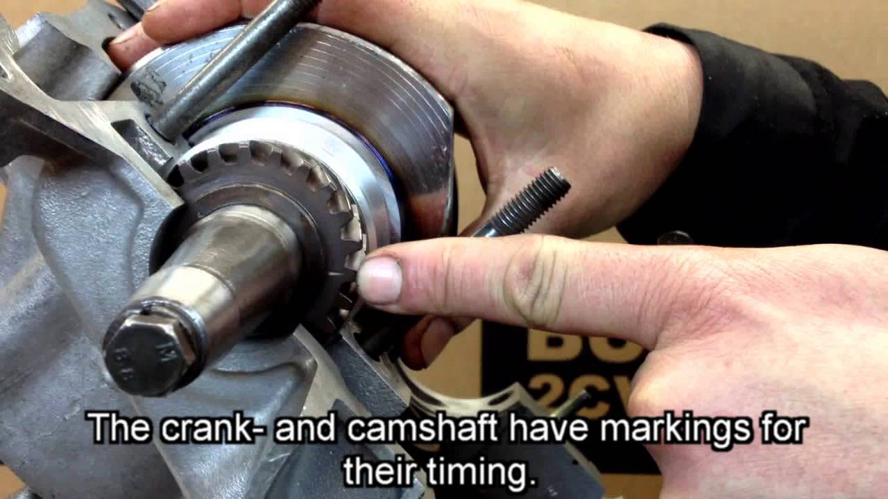 Assembly of the Burton 2CV Parts Crankshaft and Camshaft