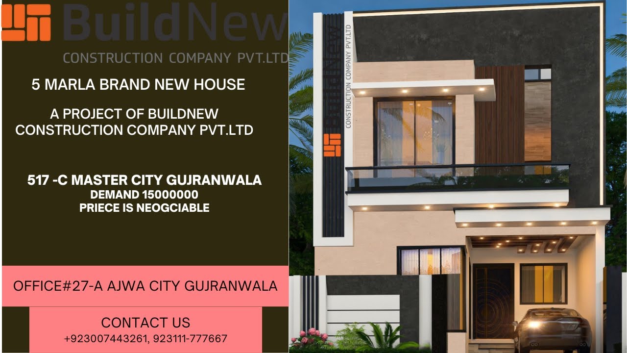 𝟱 𝗠𝗔𝗥𝗟𝗔 𝗠𝗢𝗗𝗘𝗥𝗡 𝗗𝗘𝗦𝗜𝗚𝗡 𝗛𝗢𝗨𝗦𝗘 𝗙𝗢𝗥 𝗦𝗔𝗟𝗘 𝗜𝗡 𝗠𝗔𝗦𝗧𝗘𝗥 𝗖𝗜𝗧𝗬 𝗚𝗨𝗝𝗥𝗔𝗡𝗪𝗔𝗟𝗔 