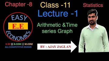 Class 11 || Lecture 1 || Chapter 8 || Arithmetic Line & Time-Series Graph || Statistics For Eco