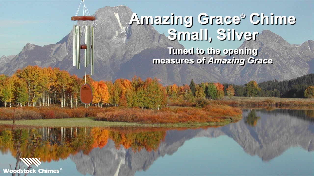Small Weather-Resistant Aluminum & Bamboo Amazing Grace Tone Wind