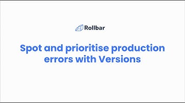 Spot and prioritize production errors with Versions