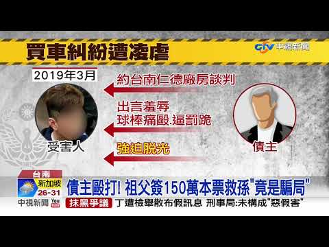控警吃案逆轉! 男聯手債主演"苦肉計" 騙祖父150萬│中視新聞 20201115
