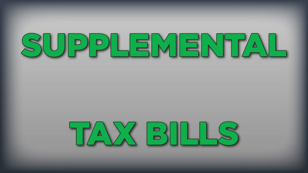 supplemental-tax-bills-youtube