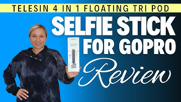 Telesin 4 in 1 Floating Waterproof Tri Pod Selfie Stick for GoPro Review & Demo