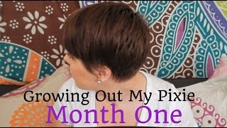 Growing Out My Pixie: Month One