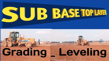 How to sub Base top Layer Leveling- Grading | grading of aggregates #arifengrs. #subbase #aggregates
