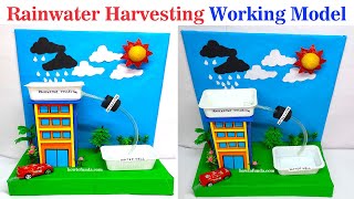 rainwater harvesting working model making for science exhibition - diy - howtofunda