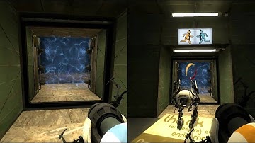 Portal 2 - mp_coop_paint_walljumps - All Alone Speed Run Route