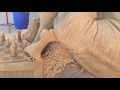 Stunning Sand Sculpture Of A Life Size Elephant Playing Chess With A Mouse