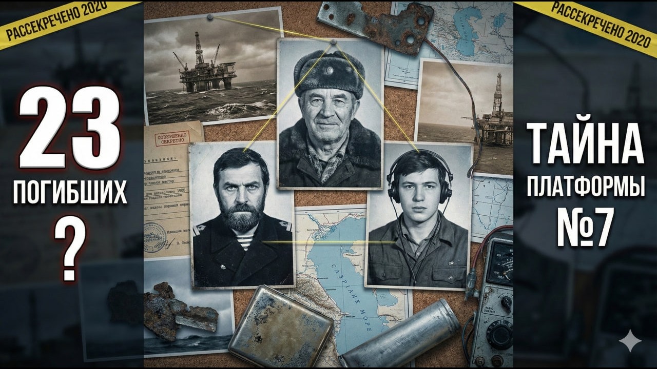 Нефтяники исчезла на Каспии в 1985-м. Спустя 35 лет затонувшая нефтяная платформа раскрыла тайну