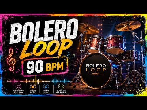 Loop Bolero Bateria em 90 BPM áudio MP3