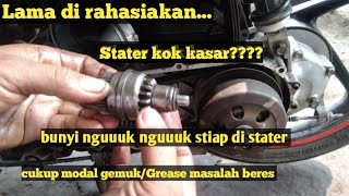 Stater beat vario bunyi kasar setiap di stater bunyi ngik ngik bisa halus kembali dgn cara ini