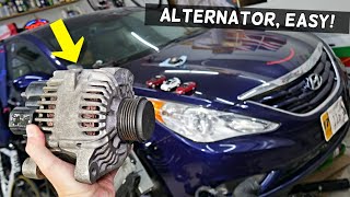 HYUNDAI SONATA ALTERNATOR REPLACEMENT REMOVAL