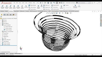 Solidworks advanced tutorials 129 | Surfacing | Intersection curve base modeling