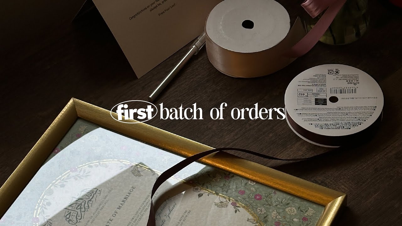I packed my first batch of orders! | Thoughts, feelings & hopes for my newly launched business
