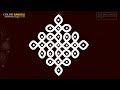 Beginners sikku kolam with 7  1 dots  basic melika muggu  cherrypick designs  color rangoli