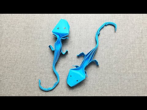 simple origami lizard simple origami lizard