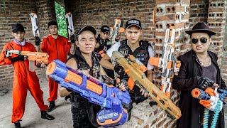 Action Nerf War : SEAL X Warriors Nerf Guns Fight Crime Crazy Chasing Criminals Fake Money