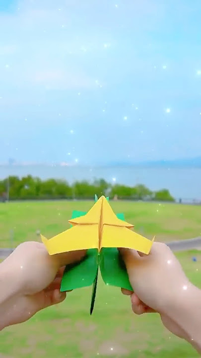 Easy Origami | How To Make an Easy Origami Super Airplane (In 30 seconds)#origami #diy #tutorial
