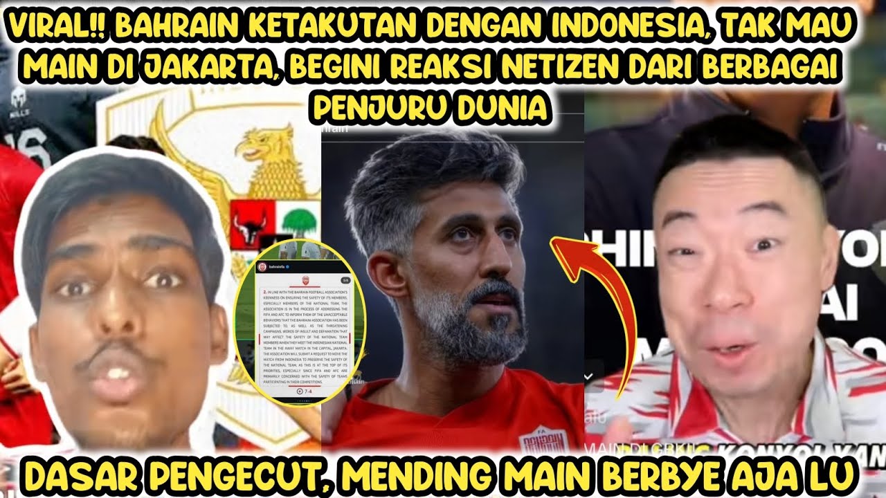 VIRAL‼️Bahrain ketakutann dengan Indonesia, begini reaksi netizen dunia😱🔥