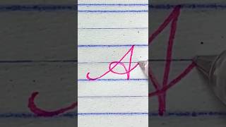 Cursive writing capital letters A