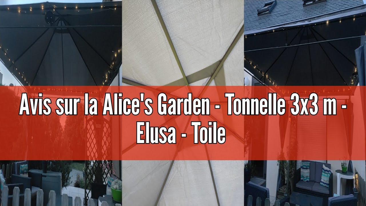 TONNELLE 3X4 M-TOILE Beige-Pergola avec Rideaux-Tente de Jardin EUR 349,99 - FR