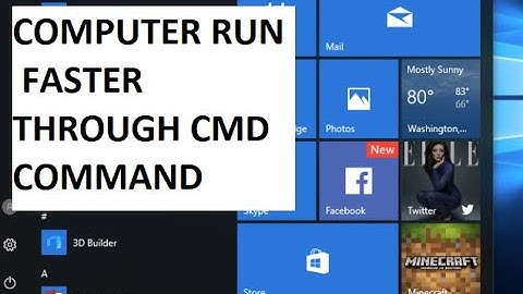 How to Make Computer Run Faster Using CMD[Command Prompt] in Windows PC |2020|