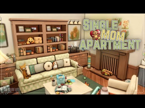 Квартира матери одиночки🧸💕│Строительство│Single mom apartment│SpeedBuild│NO CC [The Sims 4]