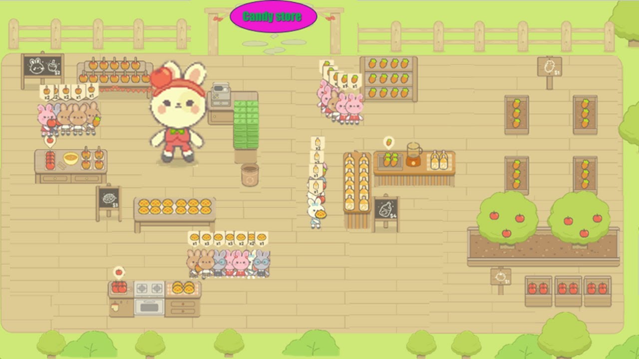 I Made A Candy Shop For Rabbits... (Rabbit Sweets Walkthrough) - YouTube