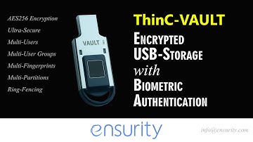 ThinC-VAULT, an encrypted USB storage device with Biometric authentication