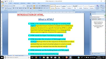 html introduction 1(afsomali) how to create webpage