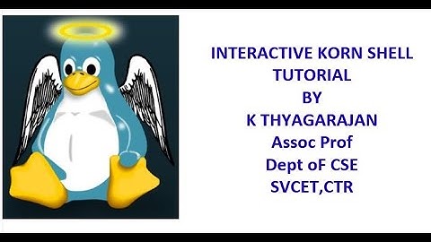 Interactive Korn Shell Part-VIII