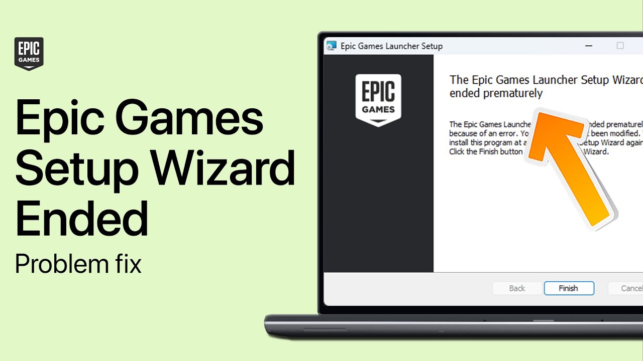How To Fix Epic Games Launcher Setup Wizard Ended Prematurely - YouTube
