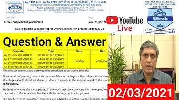 MAKAUT New Notice||Clear Your Online Exam Regarding All Doubts (#AskKrishna)Your Question my Answer
