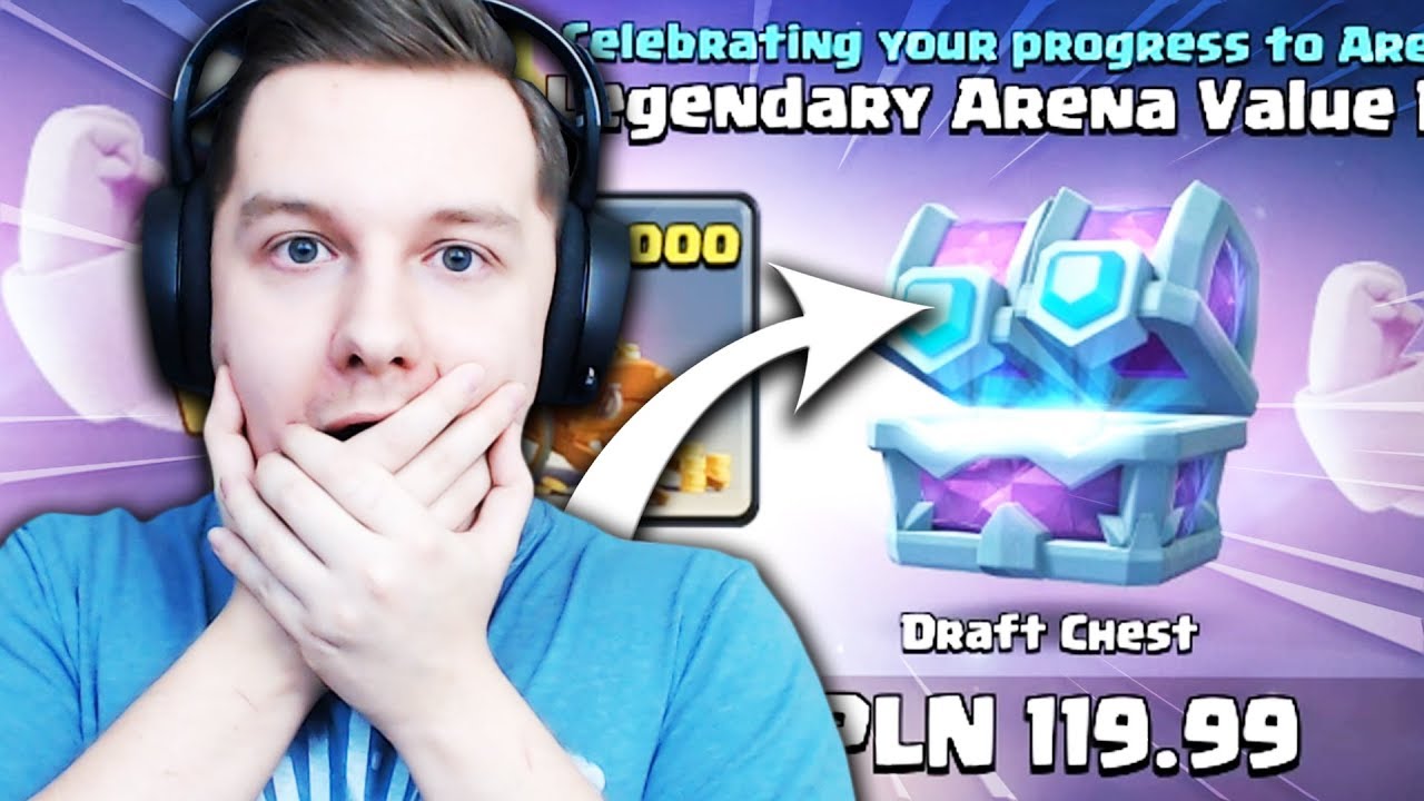 ZAGINIONA OFERTA Z 12 ARENY?! MÓJ PIERWSZY DRAFT CHEST! | Clash Royale polska hd