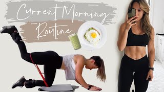 MY CURRENT STAY AT HOME MORNING ROUTINE + TIPS ON BEING MORE PRODUCTIVE *REALISTIC*