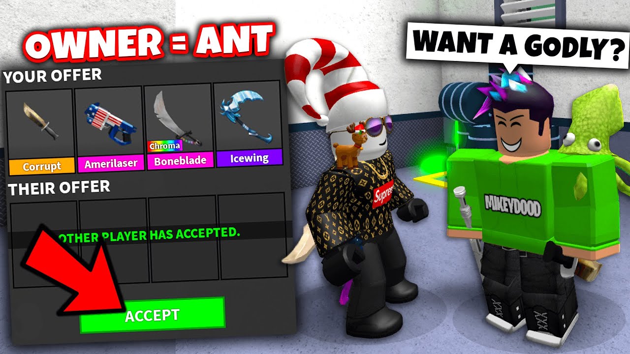 I Sold Ant S Godlys In Roblox Murder Mystery 2 Youtube - roblox murder mystery 2 so much murder youtube