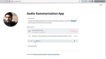 Audio Summarization App Using Gemini 1.5 Turbo & Streamlit