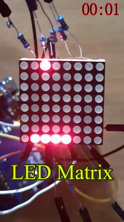 Playing Snake on an 8x8 LED Matrix - YouTube