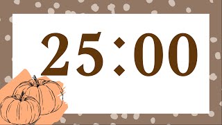 25 Minute Simple Pumpkin Timer (Guitar Tones at End)