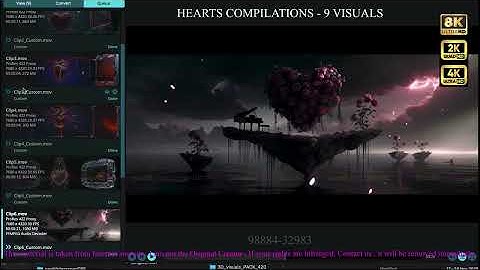 100. Hearts Compilations  -  9 Visuals