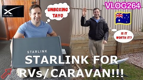 SpaceX STARLINK FOR RVs (CARAVAN) IN AUSTRALIA+UNBOXING, EASY SETUP INSTALLATION&INITIAL SPEED TEST