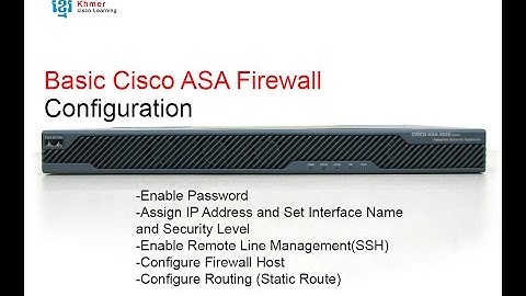 Basic Cisco ASA Firewall Configuration Step by Step