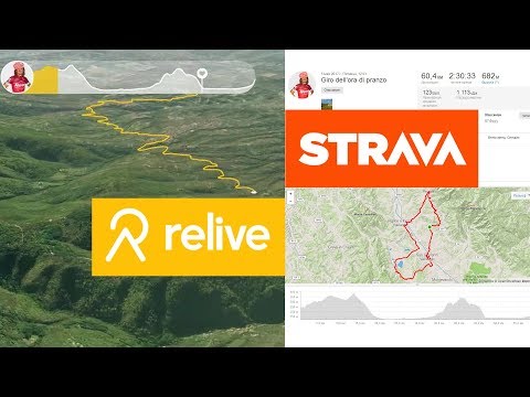 3D анимация GPS трека Strava + Relive