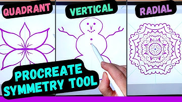 👀 How to use the SYMMETRY TOOL in Procreate! 😍 Fast & fun tutorial.