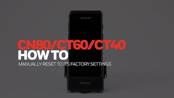 How to manually reset a CN80/CT60/CT40 to its factory settings