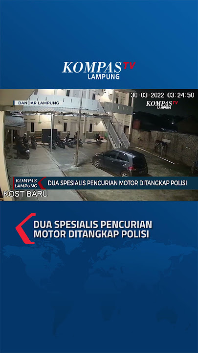 Dua Spesialis Pencurian Motor Ditangkap Polisi