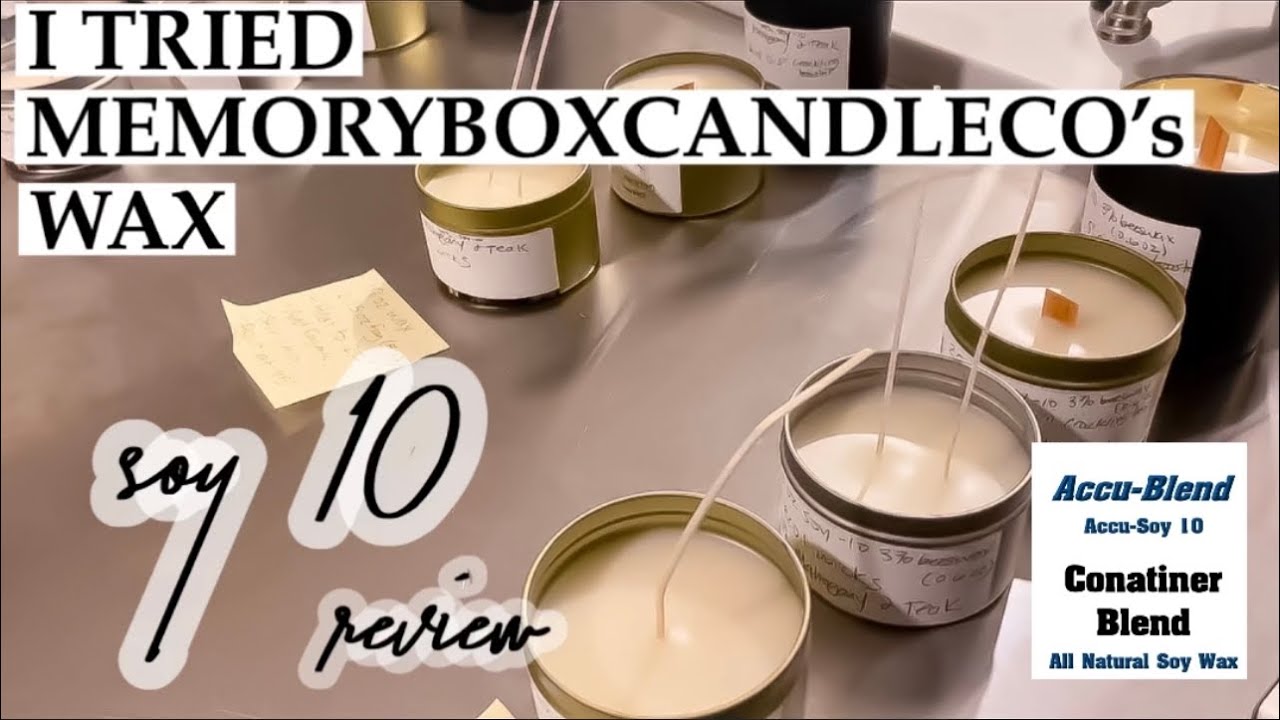 I tried Soy-10 candle wax for the first time  *shocked*