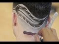 Corte de Cabelo Degrade Masculino - Desenho de Pena - Geazi Barbeiro