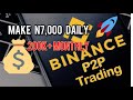 Make 7,000 Naira Daily On Binance P2P | Zero Fees | Instant Profit | Abritage Trading